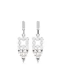 Ellen Conde crystal-embellished earrings - Silver