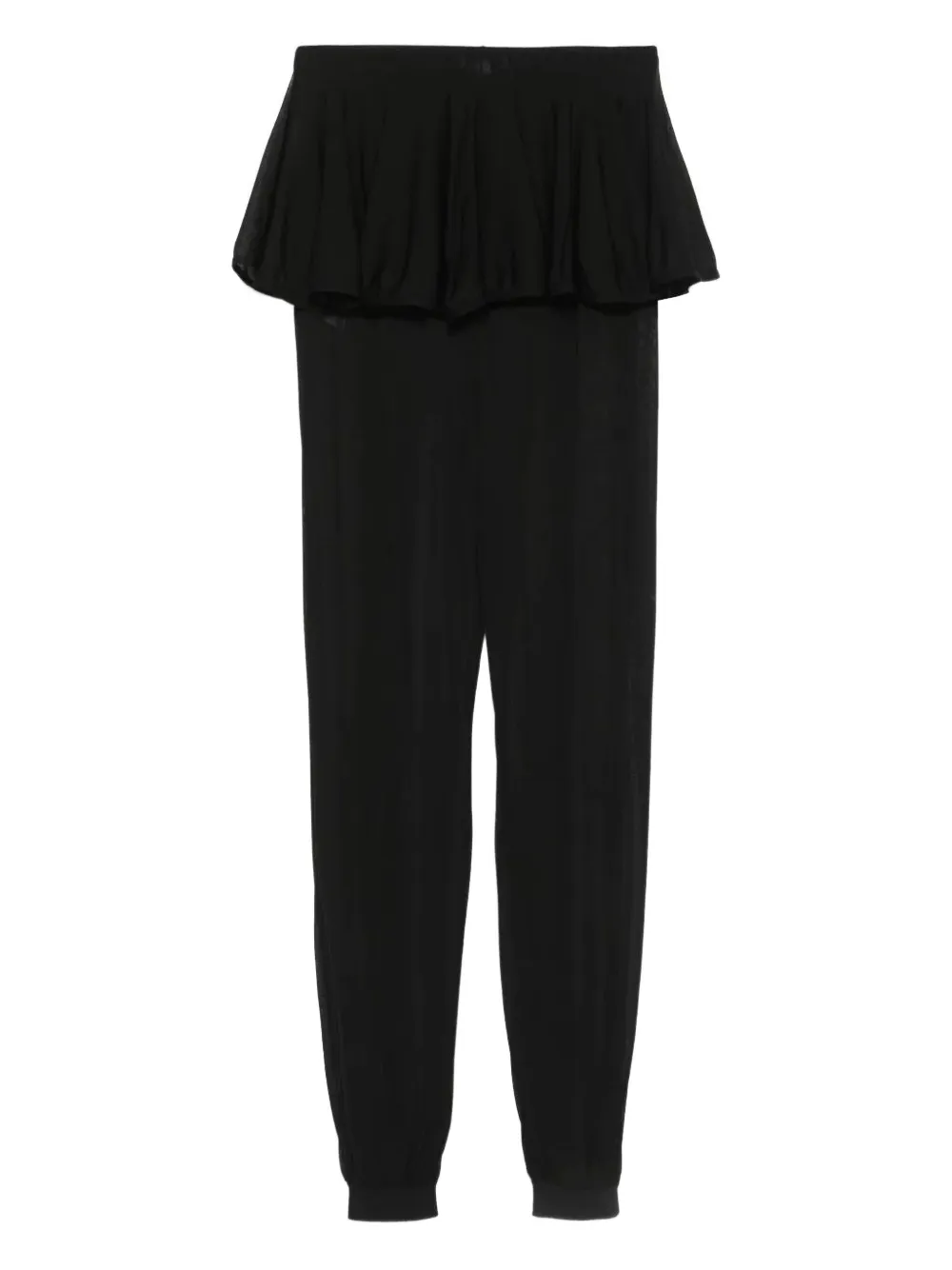 Alaïa knitted peplum trousers | Black | Image 1