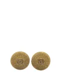 CHANEL Pre-Owned 1995 Gold Plated CC Rope Clip On Earrings costume earrings