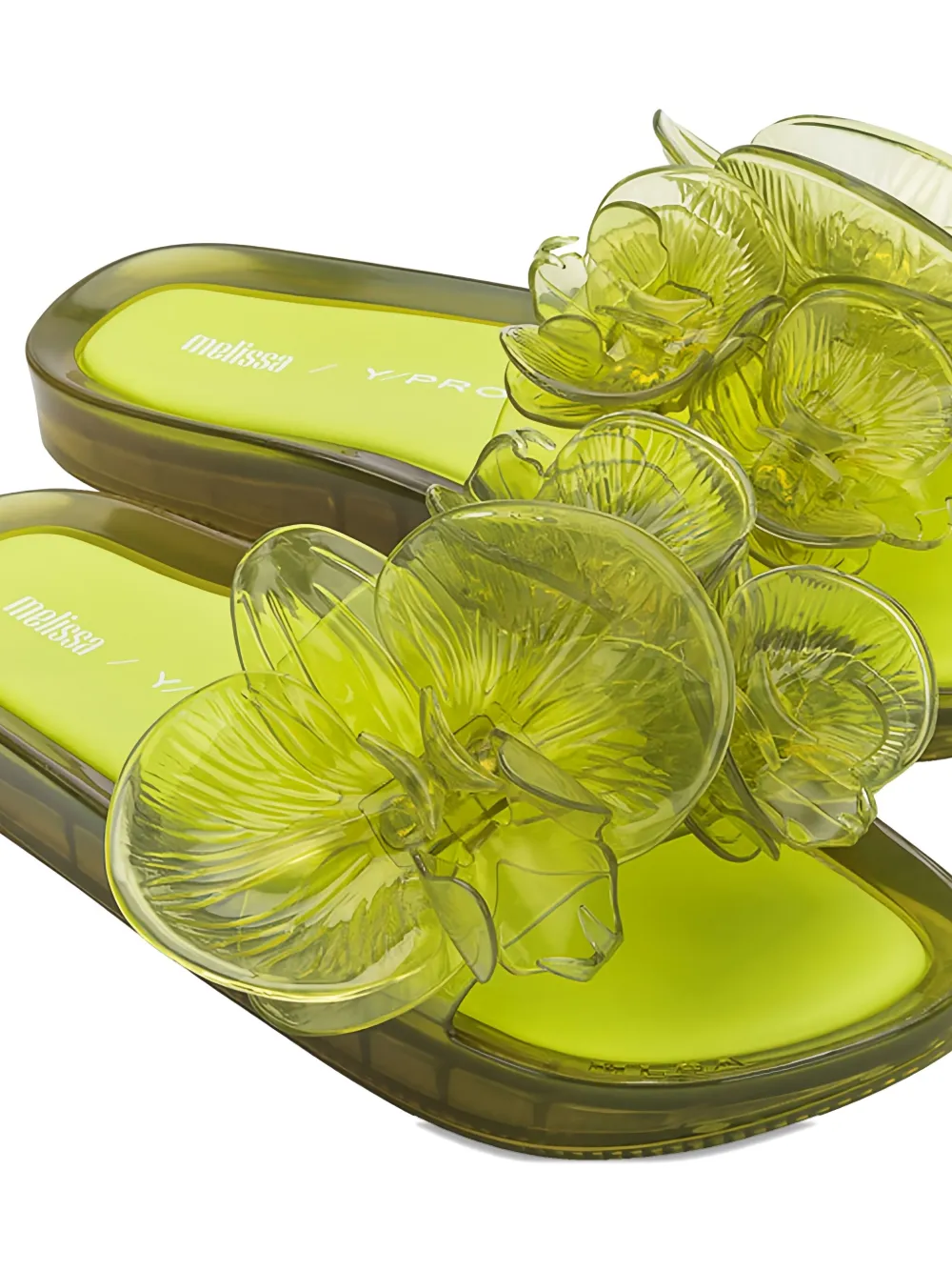 MELISSA X Y/PROJECT FLORAL-EMBELLISHED SLIDES