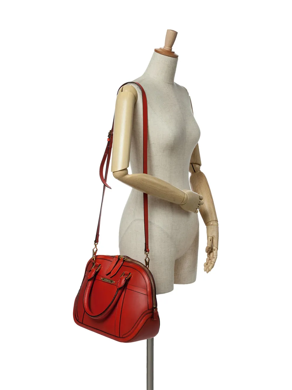 Burberry Pre-Owned 2000-2017 Medium Calfskin Orchard Bowling Bag satchel | Pre-Owned | Image 2