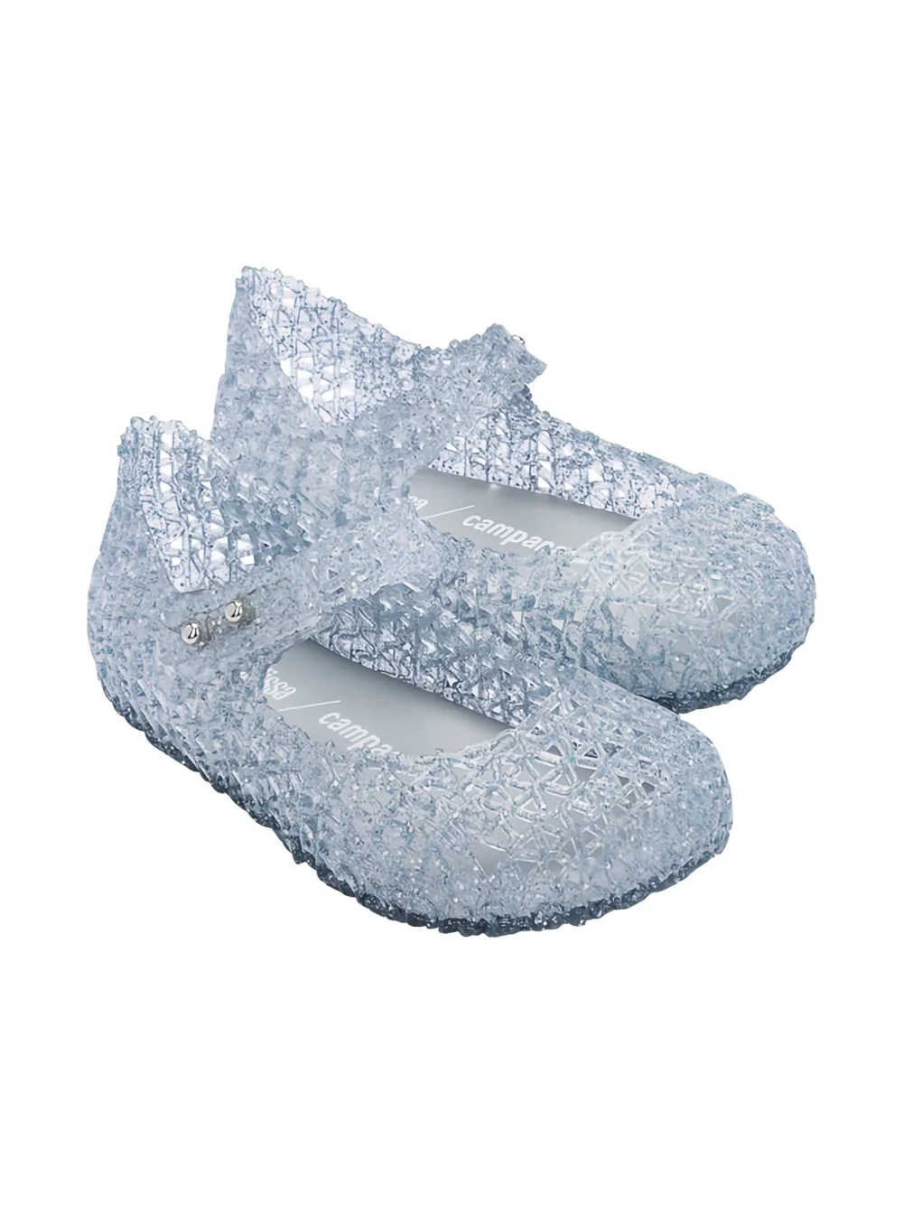 Melissa + Campana cut-out ballet flats - Blauw