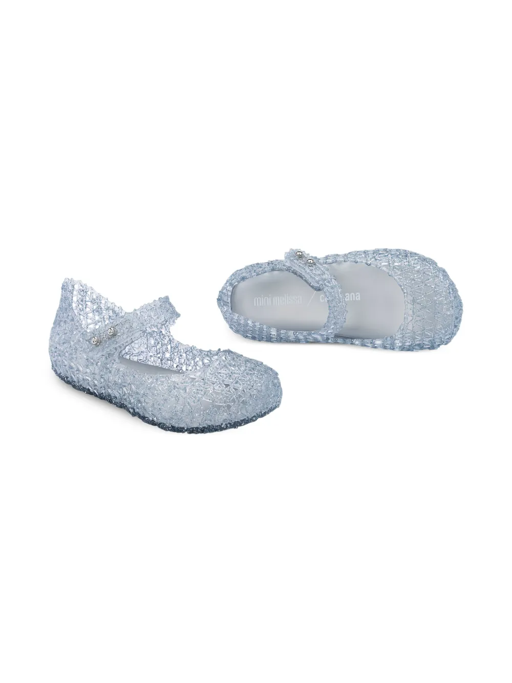 Melissa + Campana cut-out ballet flats Blue