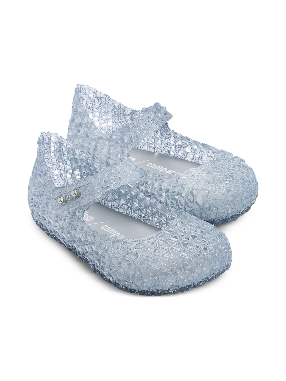 Melissa + Campana cut-out ballet flats Blue