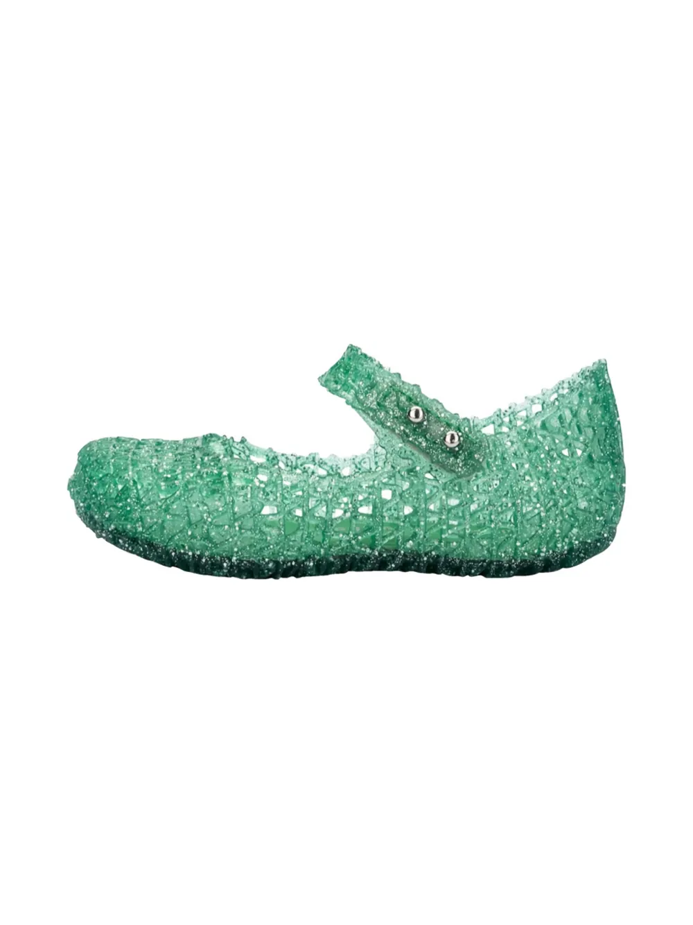 Melissa Mary Jane Crystal-embellished Flats In Green