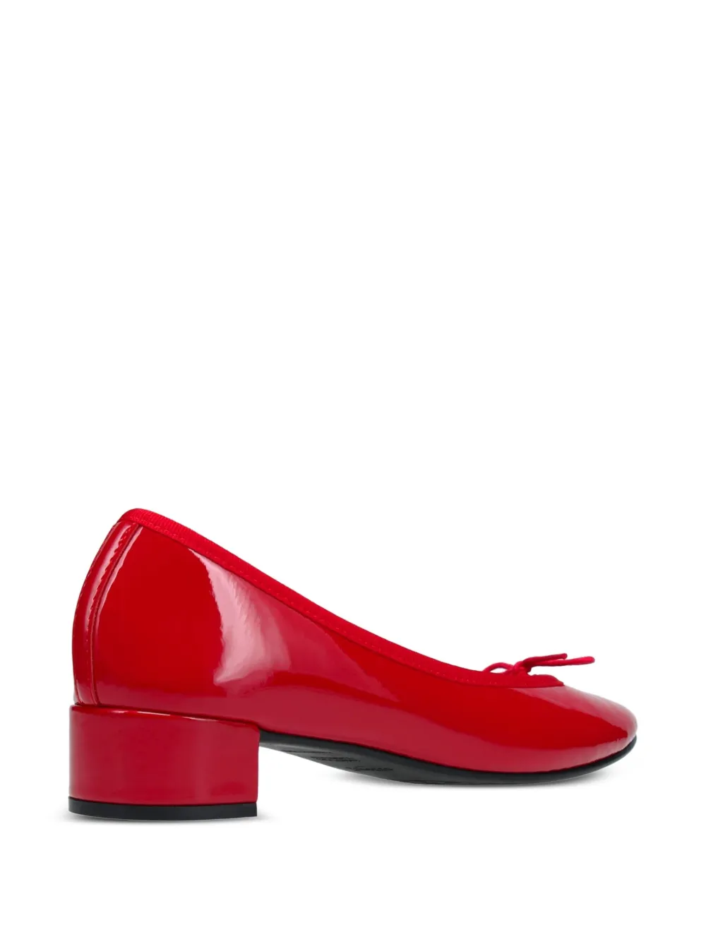 Repetto Pumps met blokhak en strikdetail Rood