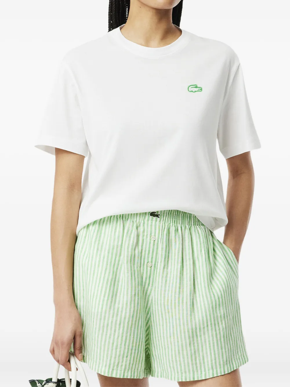 LACOSTE LOGO-PATCH T-SHIRT