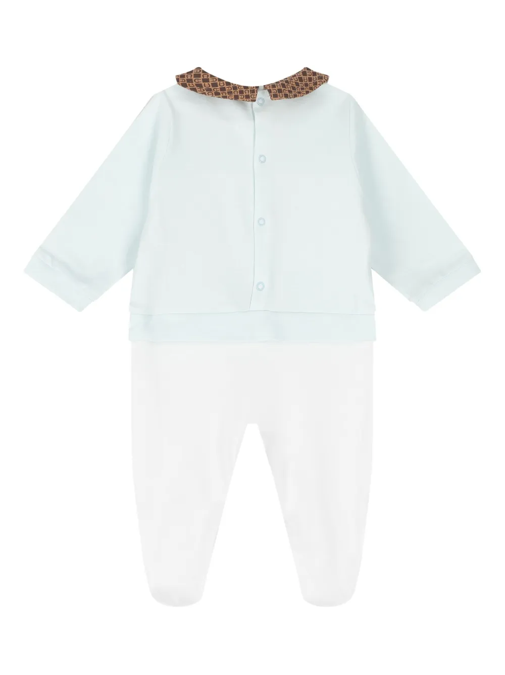 Aigner Kids Romper met kraag en muts Wit
