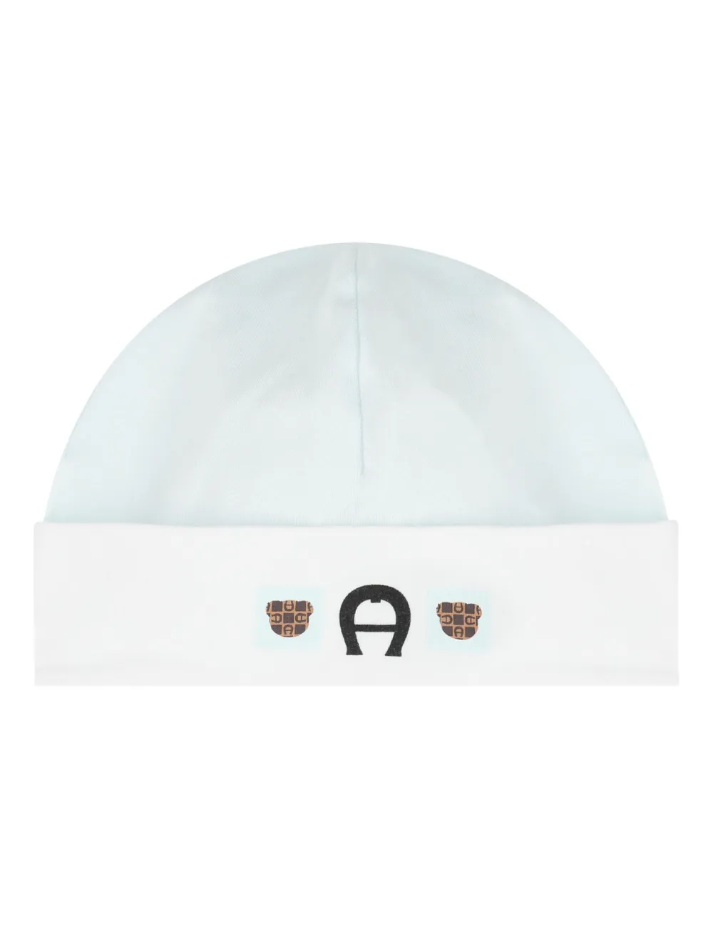 Aigner Kids Romper met kraag en muts Wit