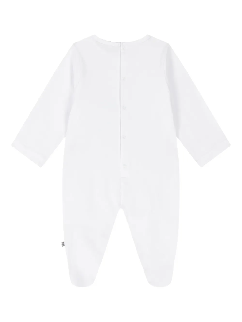 Aigner Kids Twee katoenen rompers Wit