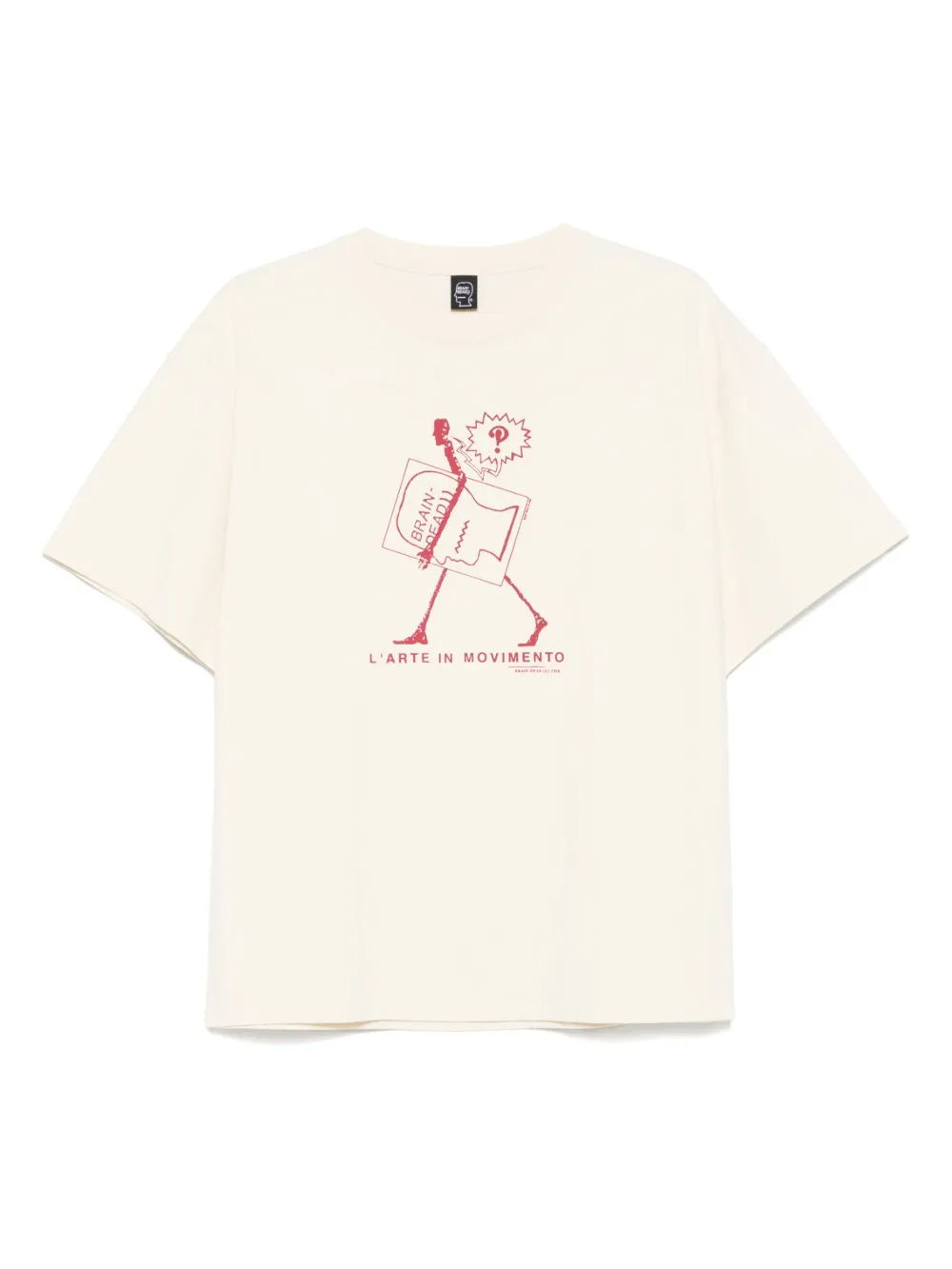 Brain Dead Movimento T-shirt | Neutrals | Image 1