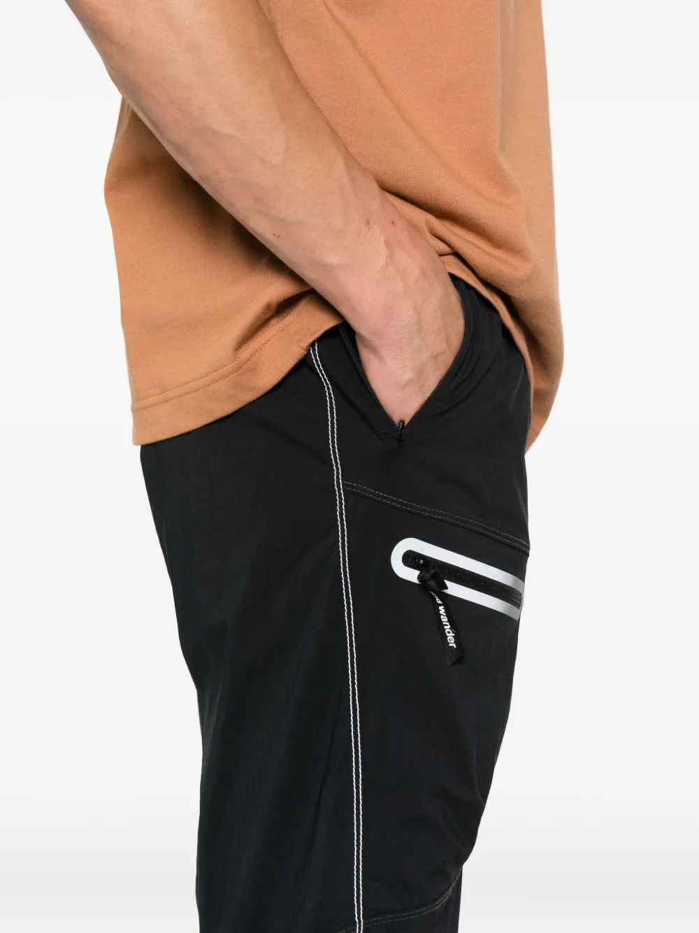 and Wander Hike broek met trekkoord Zwart