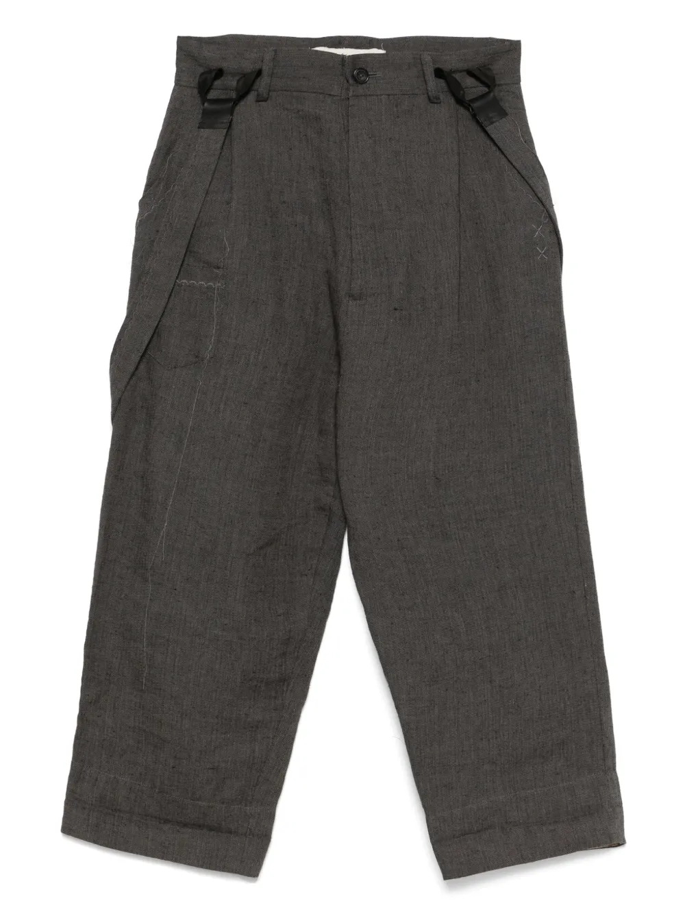 A Tentative Atelier cotton-blend trousers | Grey | Image 1