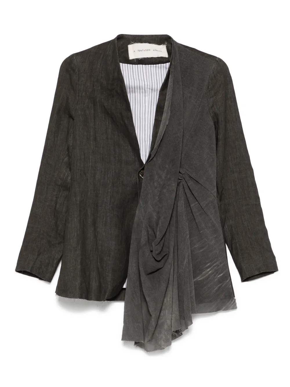 Shop A Tentative Atelier Gathered-detail Blazer