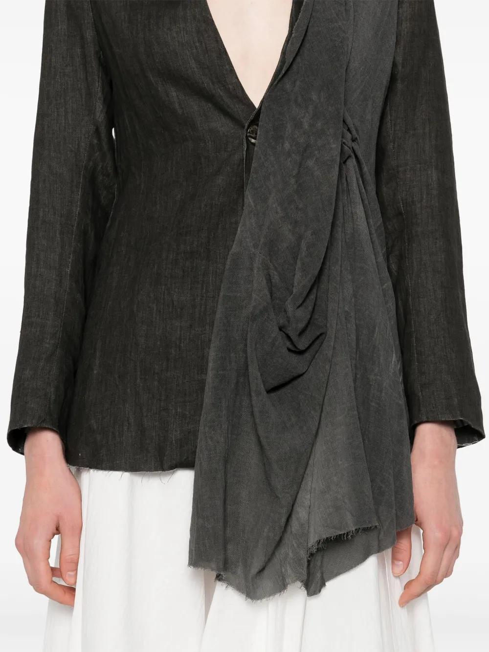 Shop A Tentative Atelier Gathered-detail Blazer