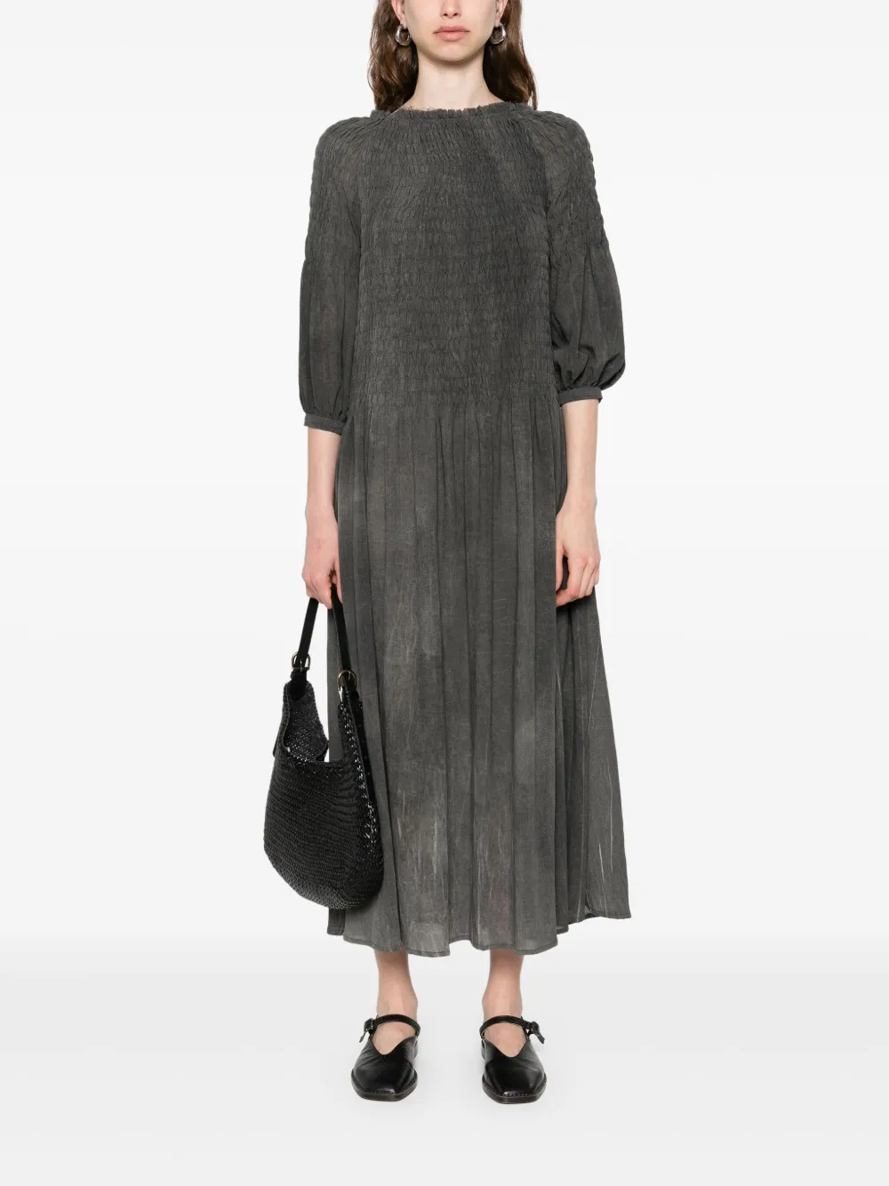A Tentative Atelier silk dress - Grijs