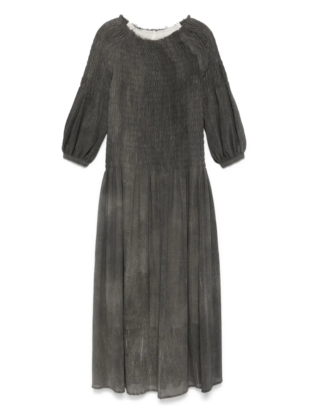 A Tentative Atelier vestido de seda | gris | Image 1