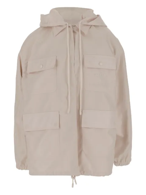 Carven chamarra con logo estampado