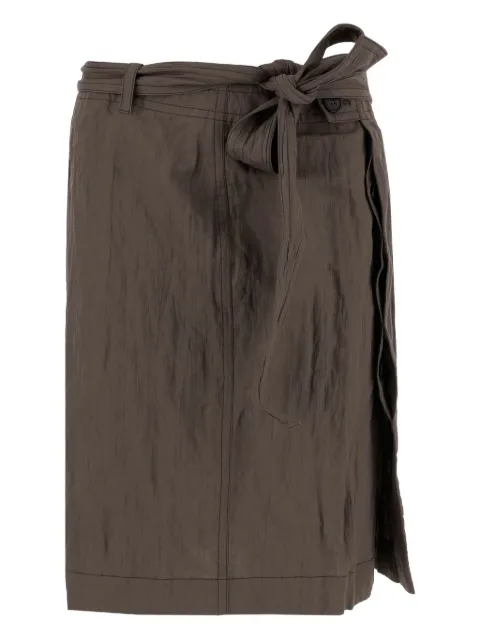Ferragamo falda midi con diseño cruzado