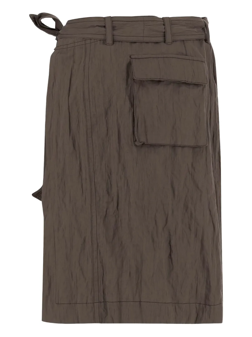 Ferragamo wrap midi skirt - Grijs