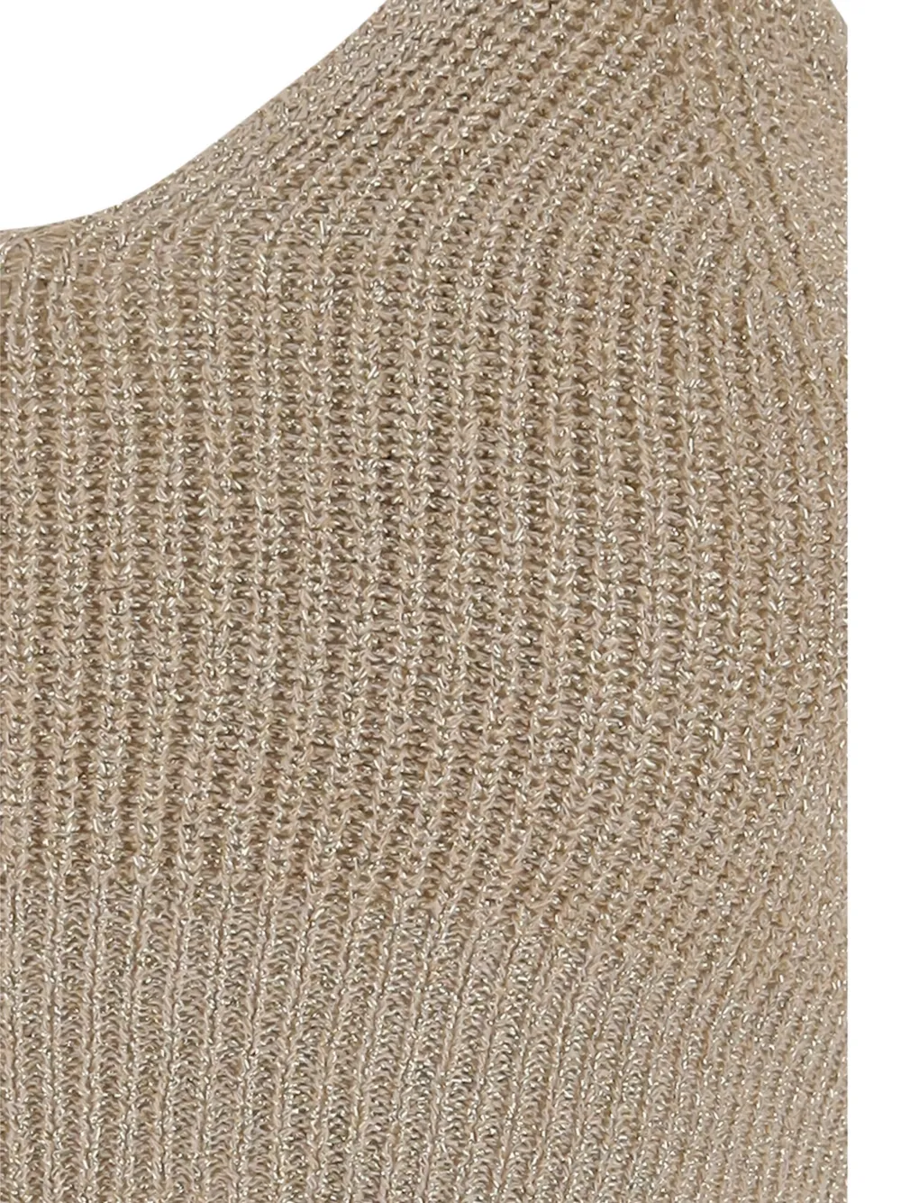 MARKET Geribbelde top Beige