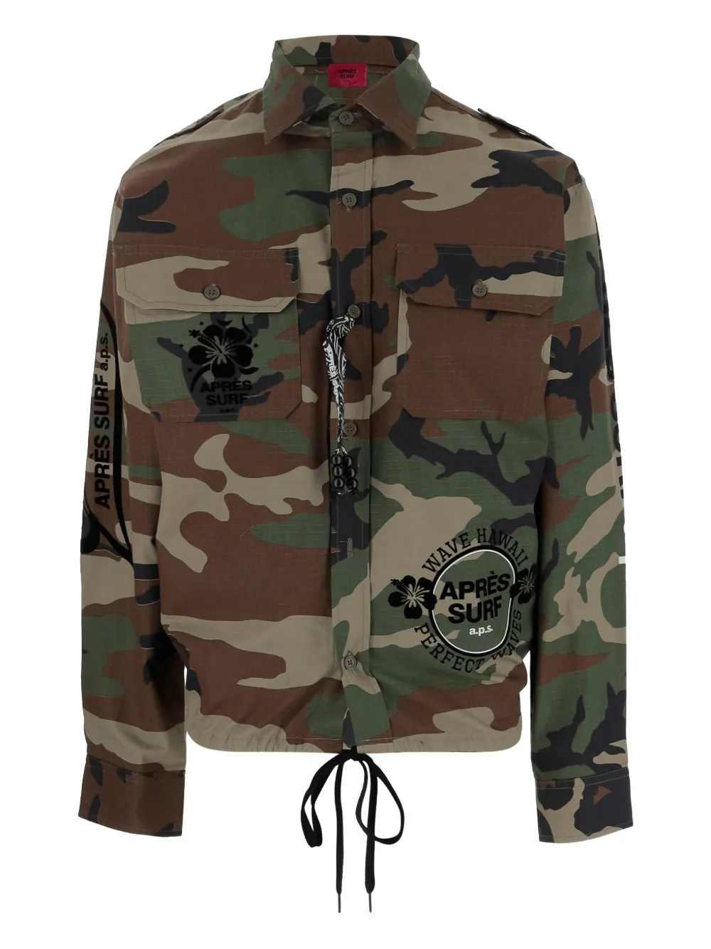 Après Surf cotton military jacket | Brown | Image 1