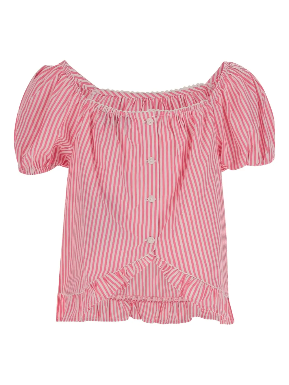 POLO RALPH LAUREN KIDS Gestreepte shirt Roze