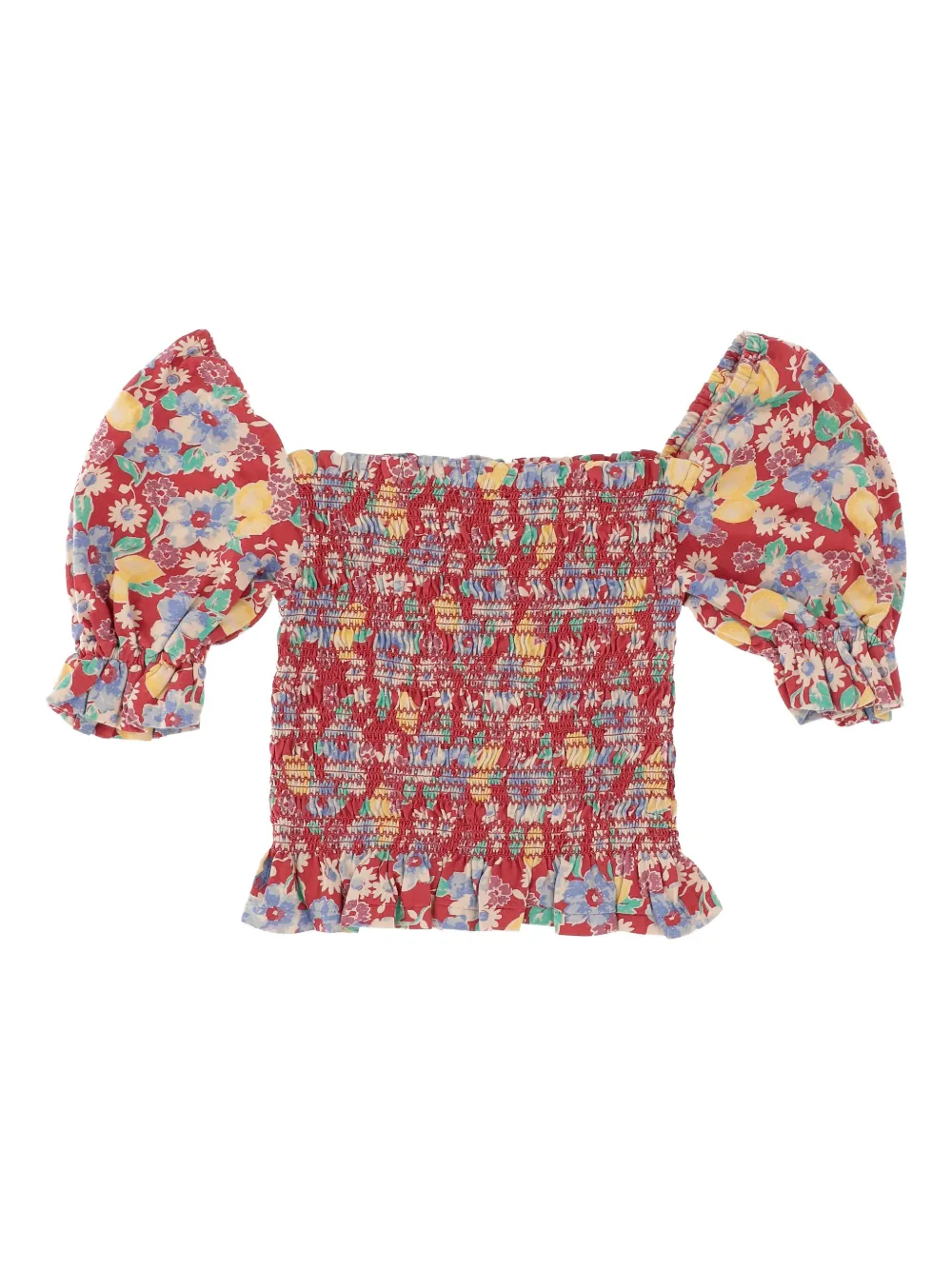 POLO RALPH LAUREN KIDS フローラル トップ - レッド POLO RALPH LAUREN KIDS フローラル トップ - レッド