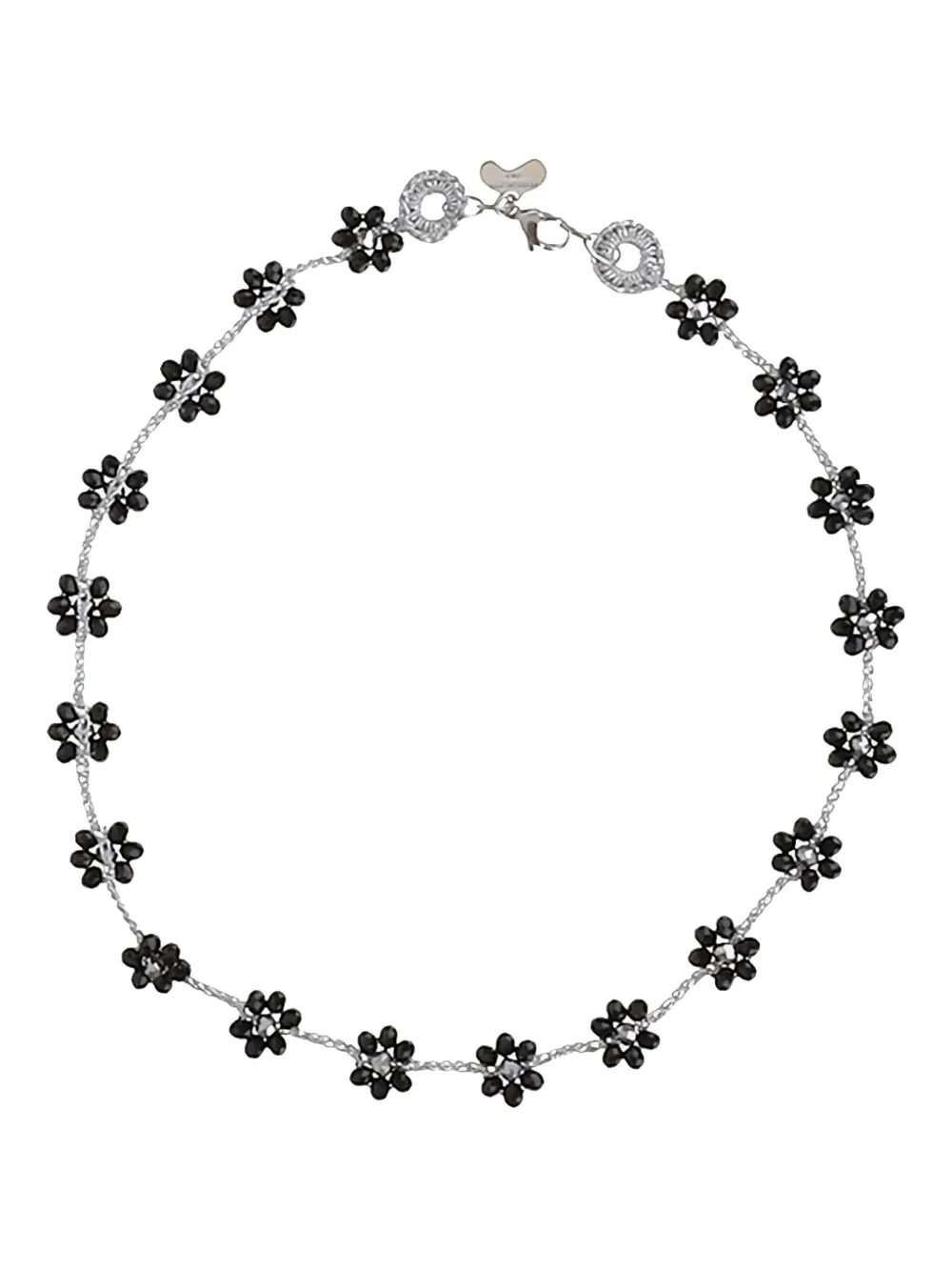 Niccolò Pasqualetti floral-motif necklace - シルバートーン Niccolò Pasqualetti floral-motif necklace - シルバートーン