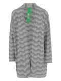 MARKET wavy-pattern cardigan - Grey
