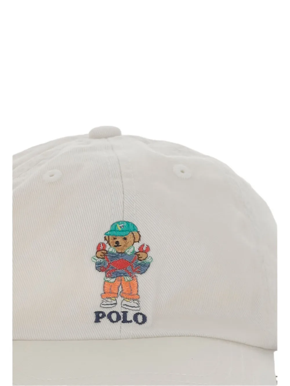 POLO RALPH LAUREN KIDS Katoenen honkbalpet Wit