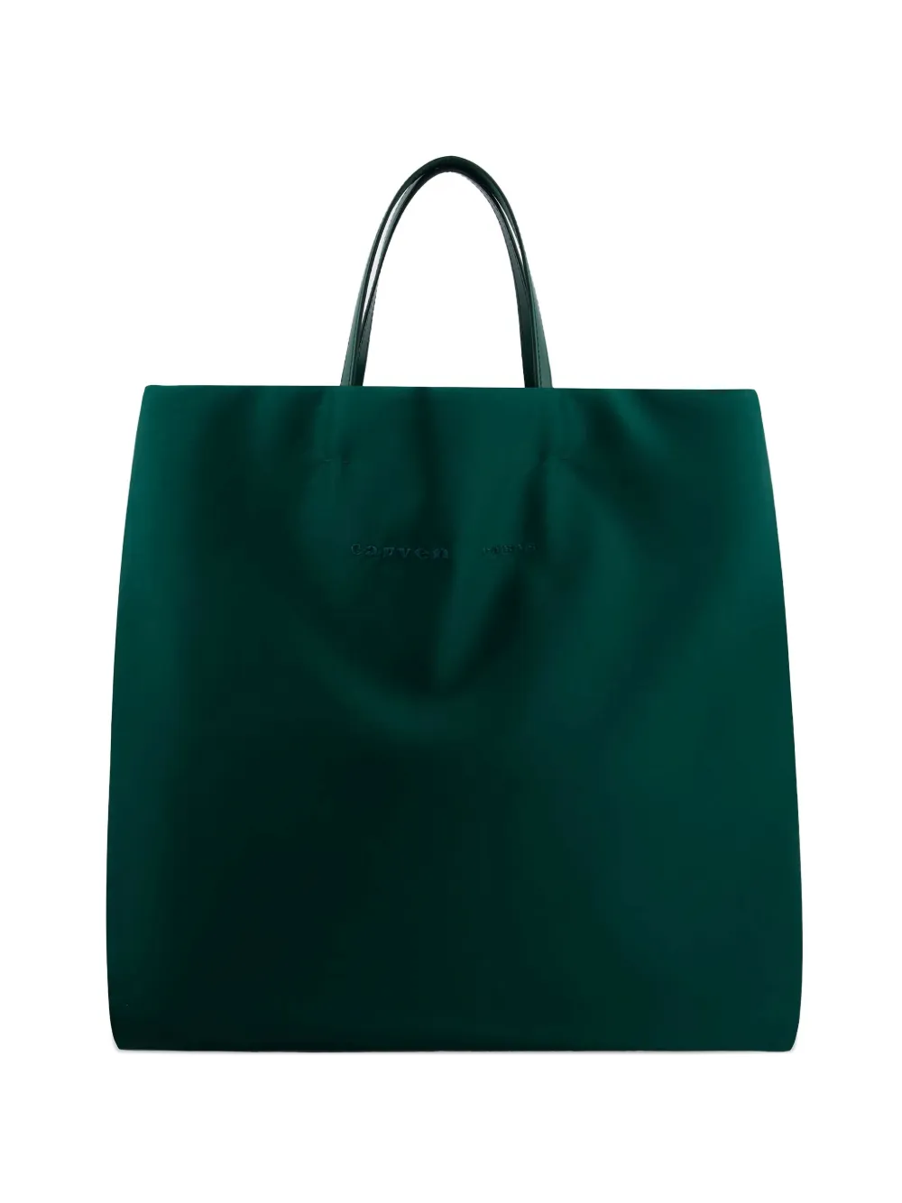 Shop Carven Logo-embroidered Tote Bag