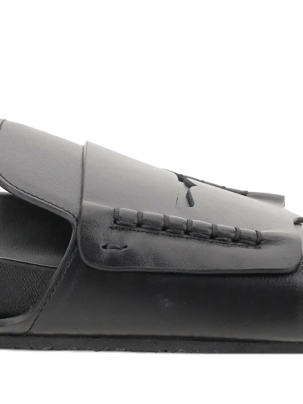 Jacquemus leather sandals Black