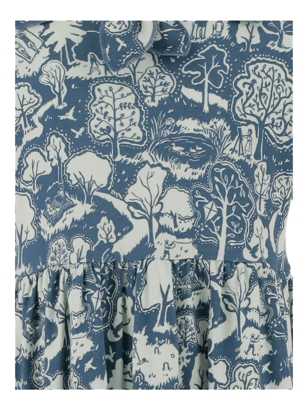 Misha & Puff Jurk met print Blauw