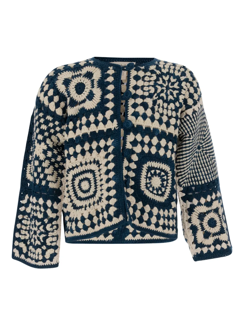 Misha & Puff cotton cardigan | Blue | Image 1