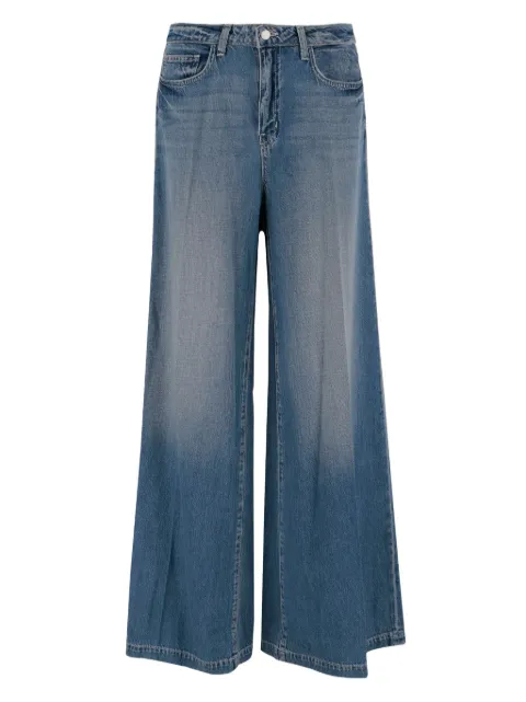L'Agence jeans anchos con parche del logo