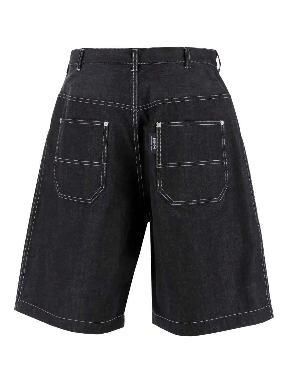 Comme Des Garçons denim bermuda shorts - Zwart