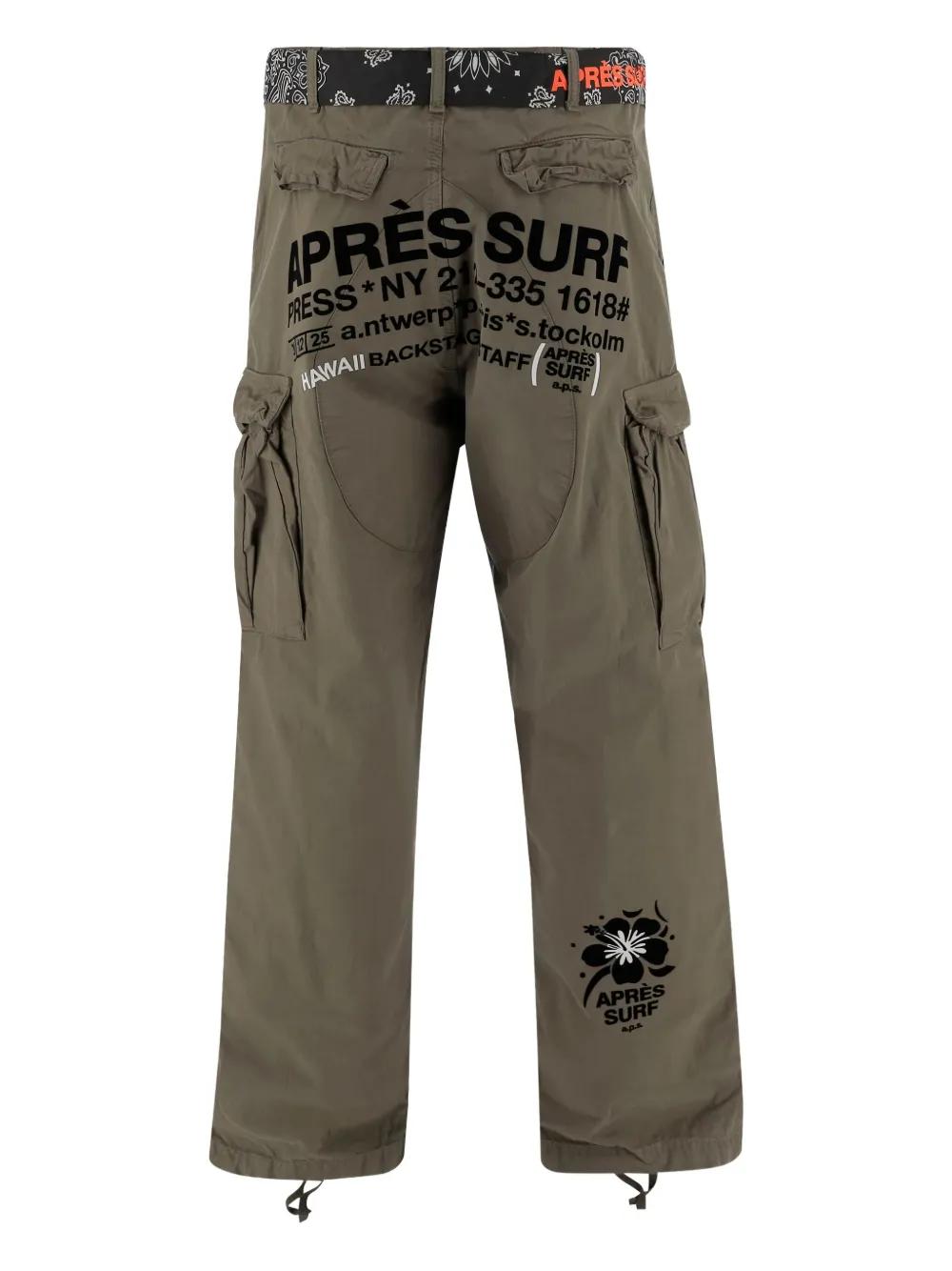 Après Surf Broek met logoprint - Groen