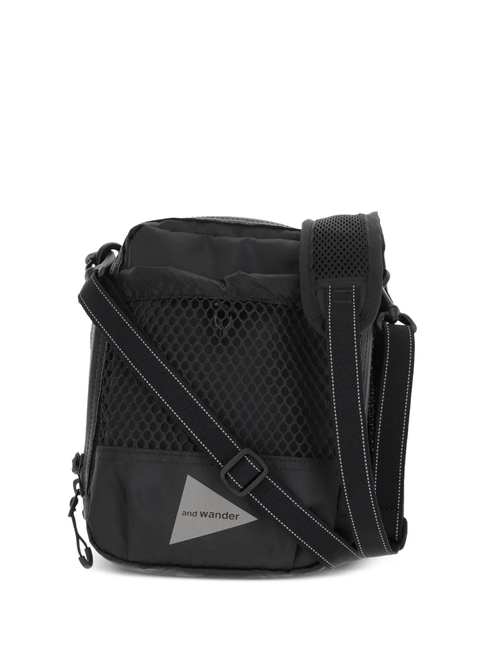 and Wander all-over plaid pattern shoulder bag | Black | Image 1