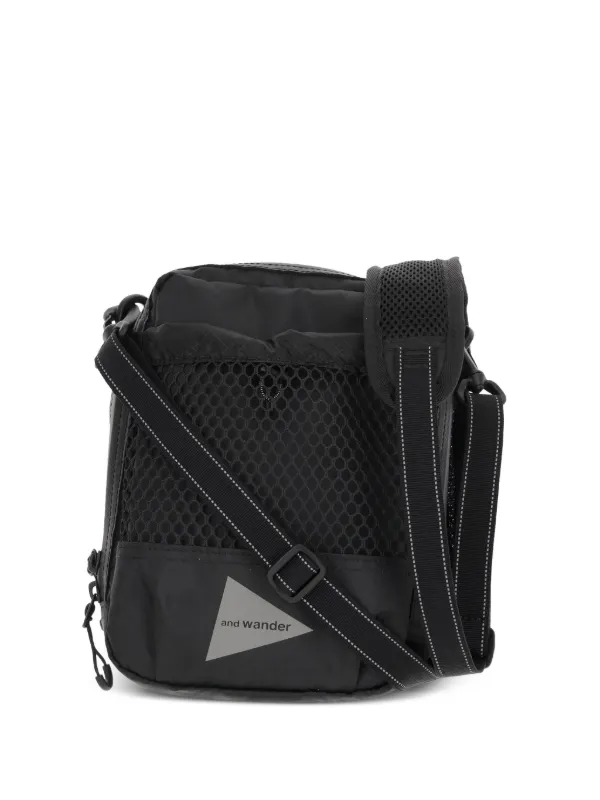 き*ね様 and wander shoulder bag And Wander all-over Plaid Pattern Shoulder Bag | Black | FARFETCH