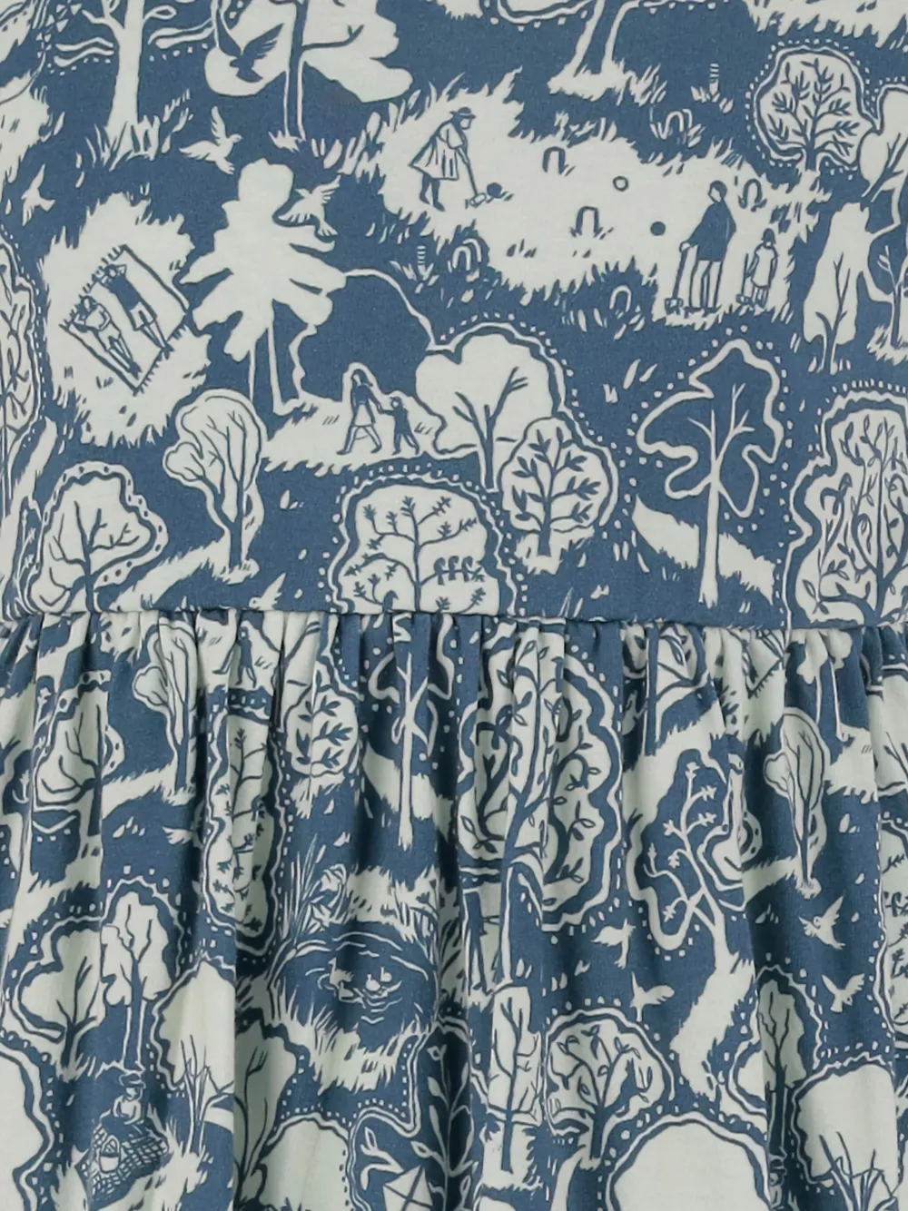 Misha & Puff Jurk met print Blauw