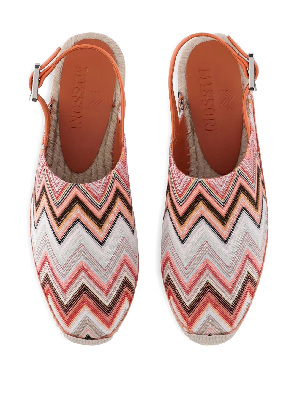 Missoni zigzag-print espadrilles Orange