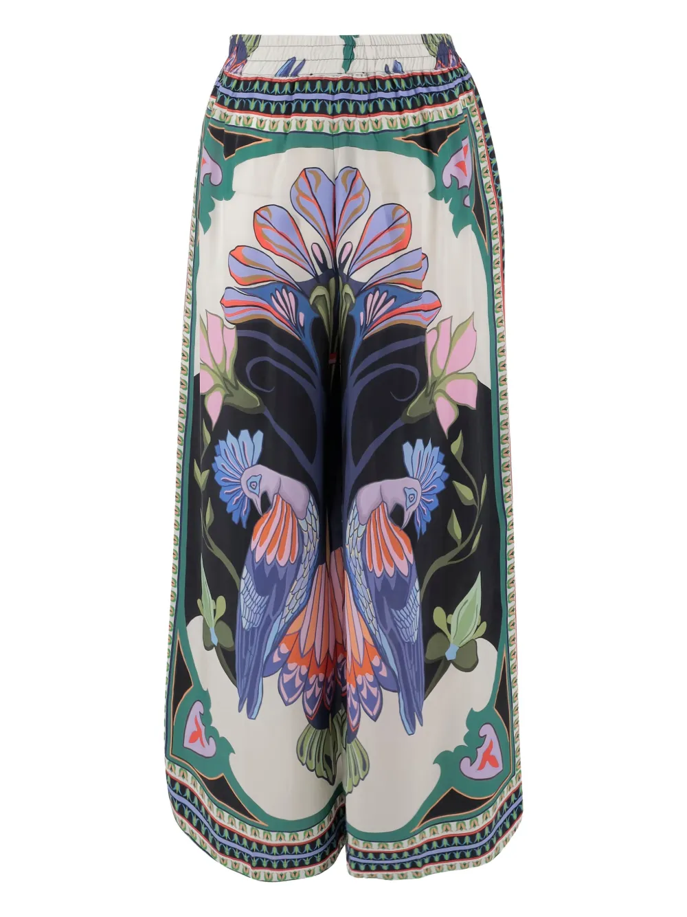 LUG VON SIGA Broek met grafische print - Zwart