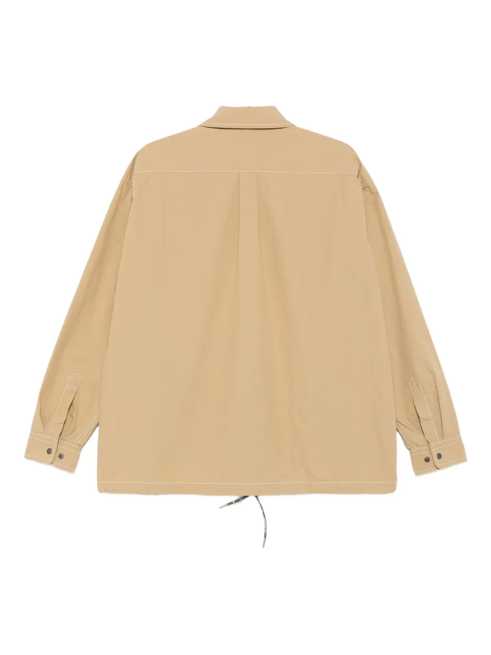 and Wander Shirtjack met opgestikte zakken Beige