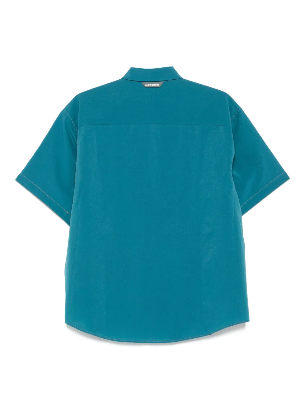 and Wander overhemd met korte mouwen Blauw