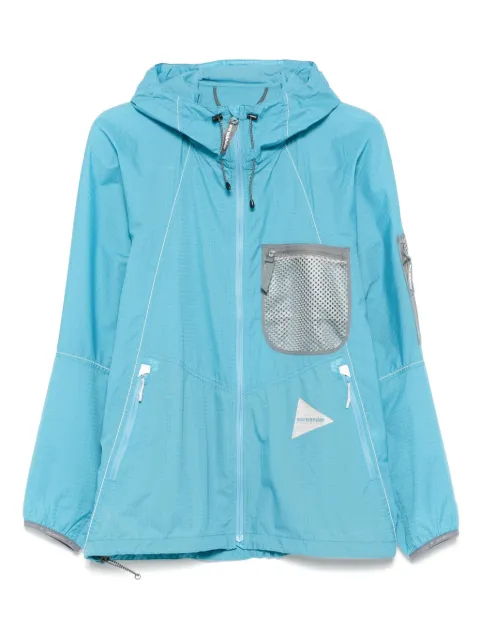 and Wander Breath Rip hooded mesh-pocket jacket