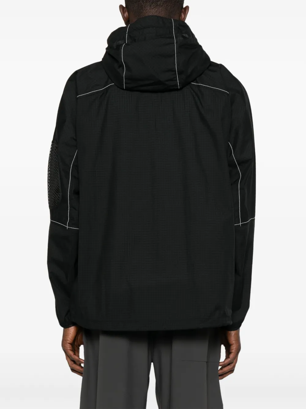 and Wander mesh-pocket hooded jacket Zwart