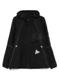 and Wander mesh-pocket hooded jacket - Black