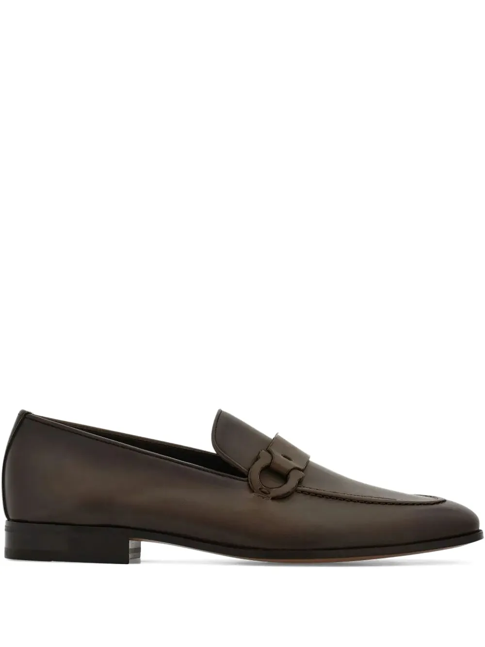 Ferragamo Gancini loafers Brown