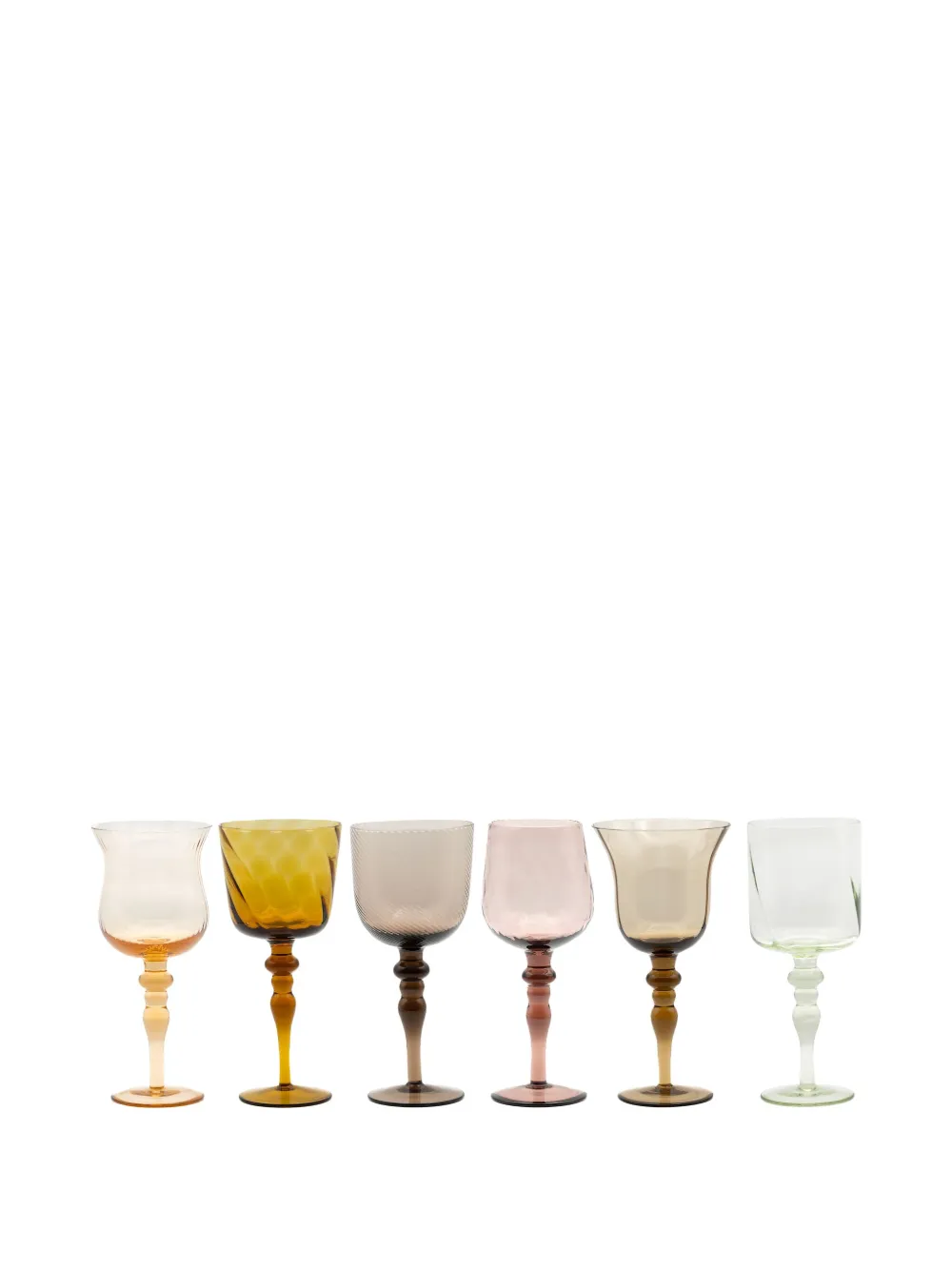 Bitossi Home glass goblets (set of six) | jaune | Image 1